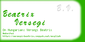 beatrix versegi business card
